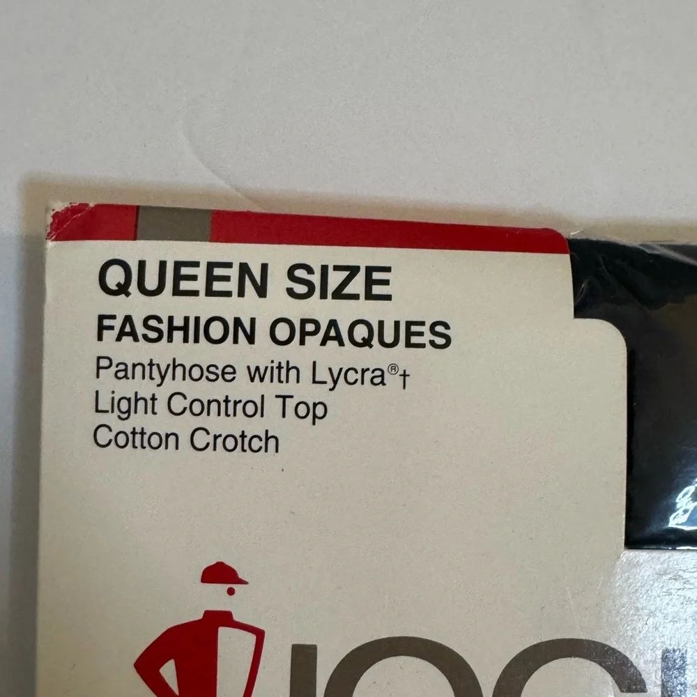 Jockey‎ For Her Pantyhose Opaque Control Top Queen Navy & Black LOT